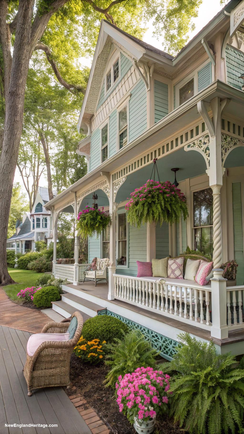 cottages Victorian style home with wraparound porch