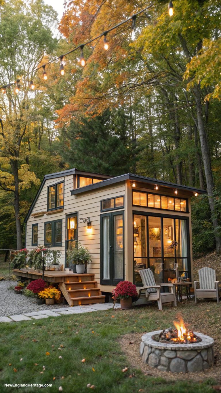 countryside vermont houses Stylish tiny house in wooded area