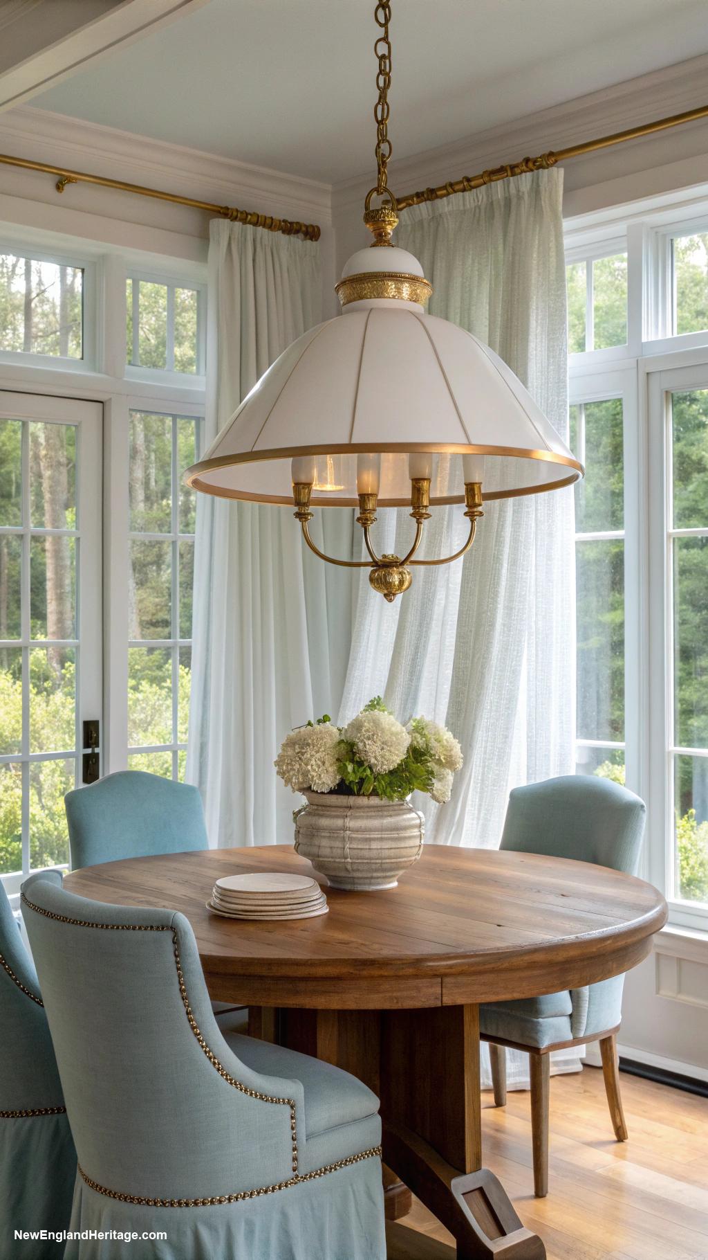 dining room ideas Classic clamshell pendant lighting fixtures