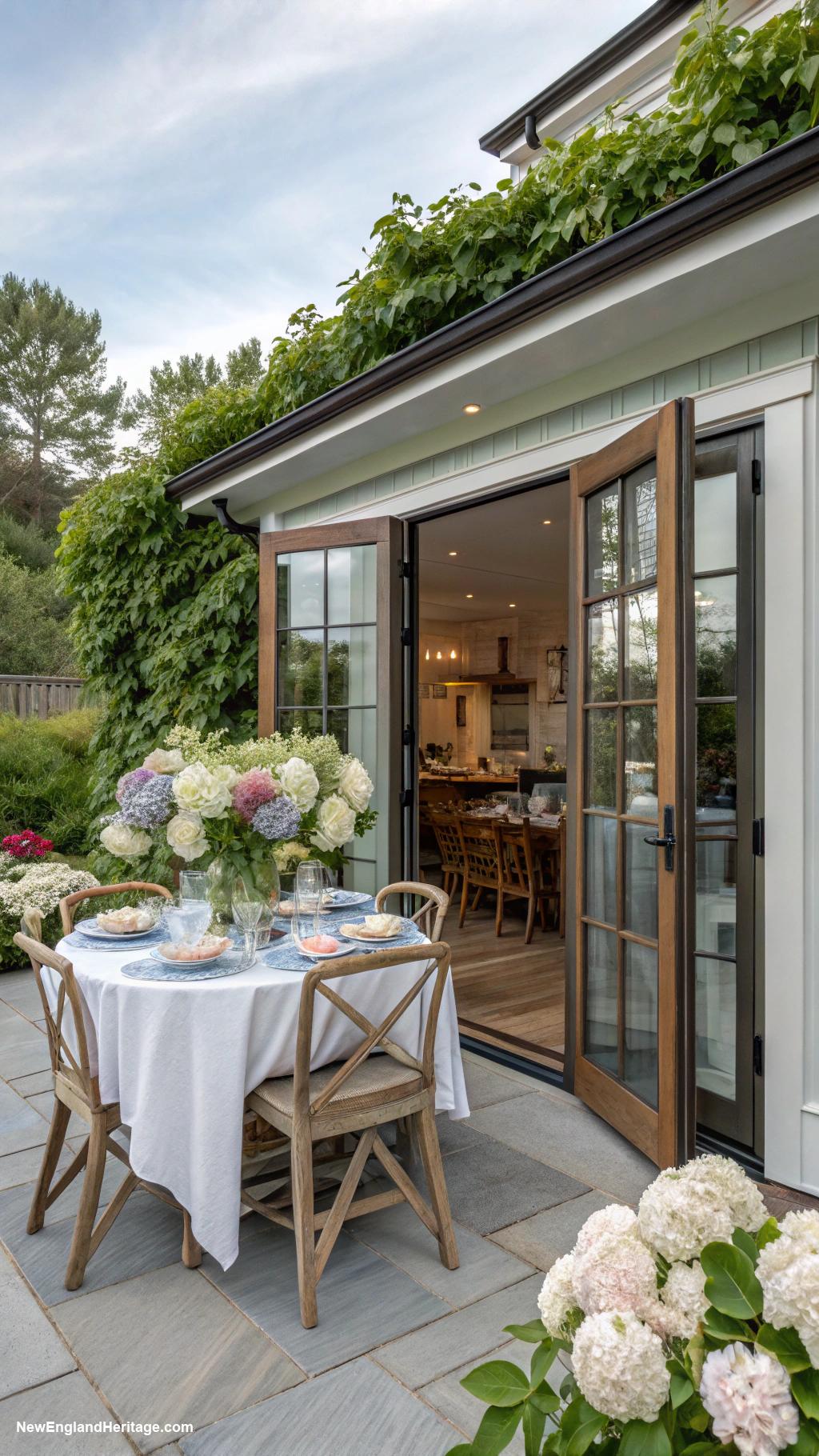 dining room ideas Glass sliders for outdoor dining connection