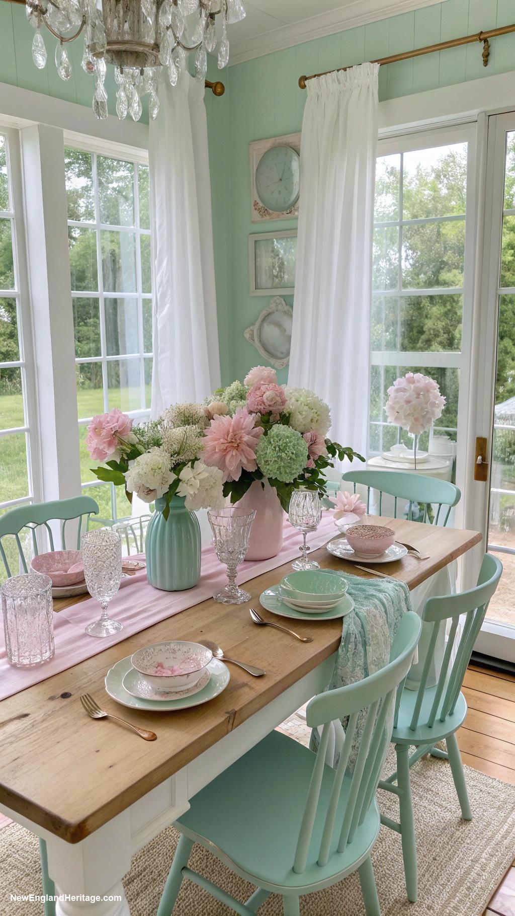 dining room ideas Soft pastel colors for a serene vibe