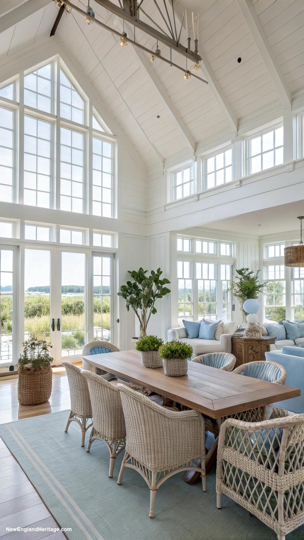 marthas vineyard style houses Spacious loft style interiors with natural light