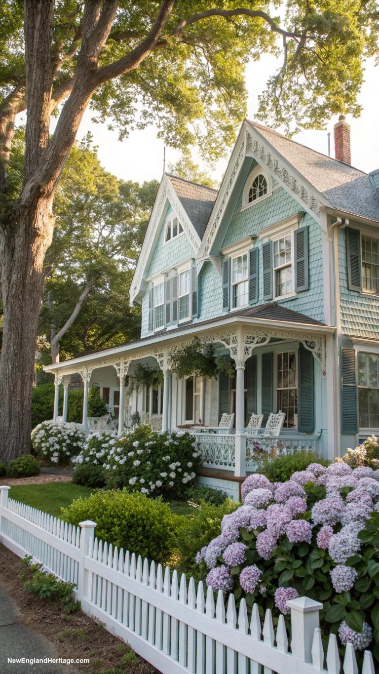marthas vineyard style houses Timeless New England style with detailed gables
