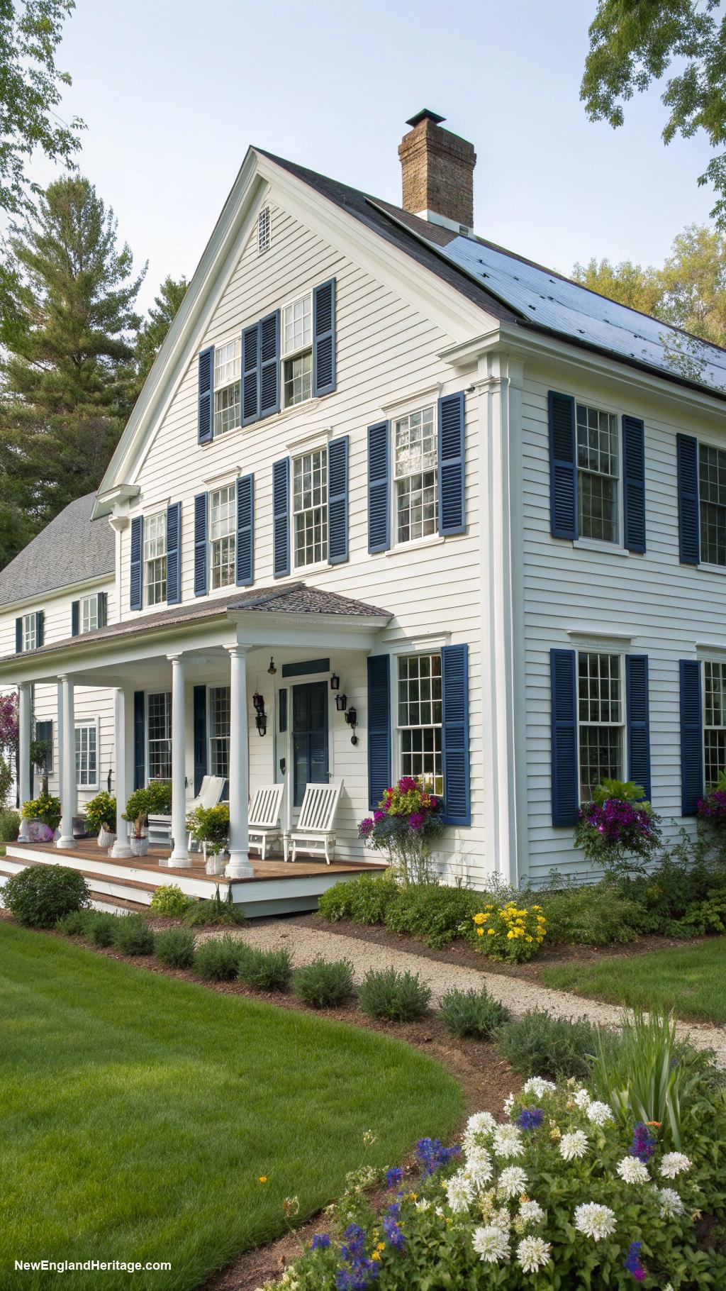rustic new hampshire houses Historic colonial with modern updates