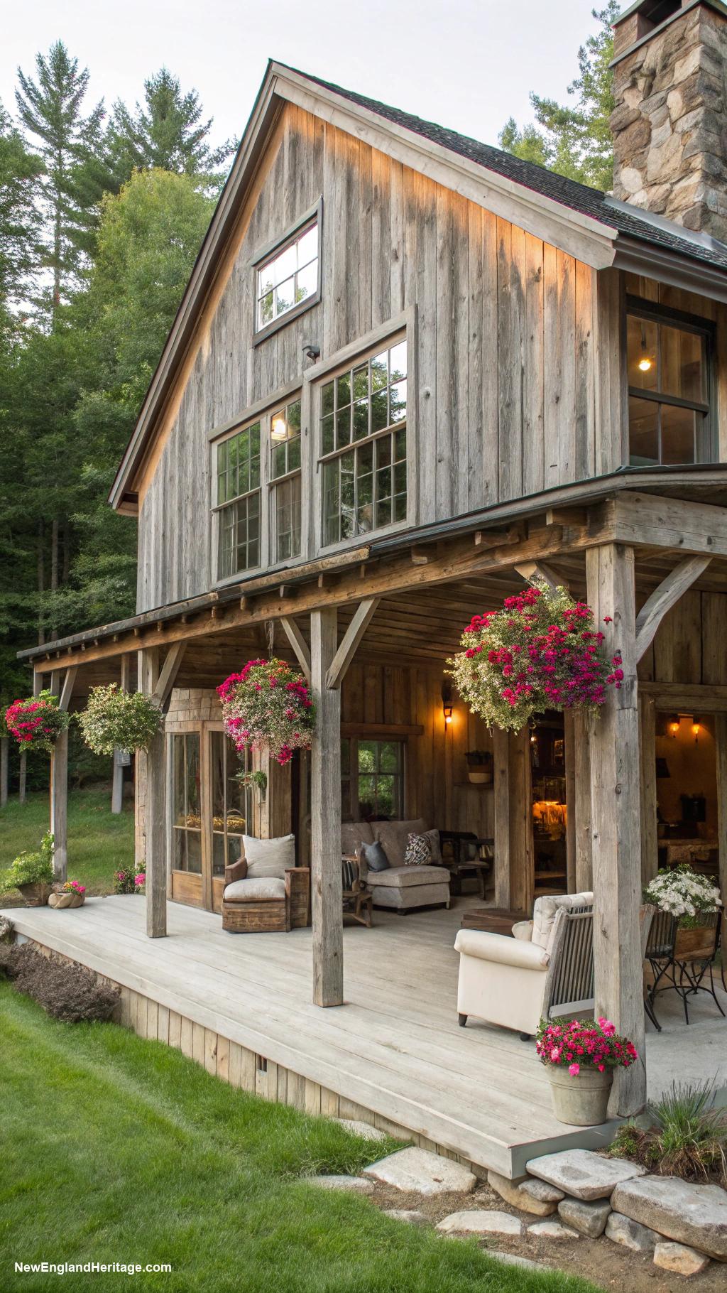 rustic new hampshire houses Rustic barn converted into a home
