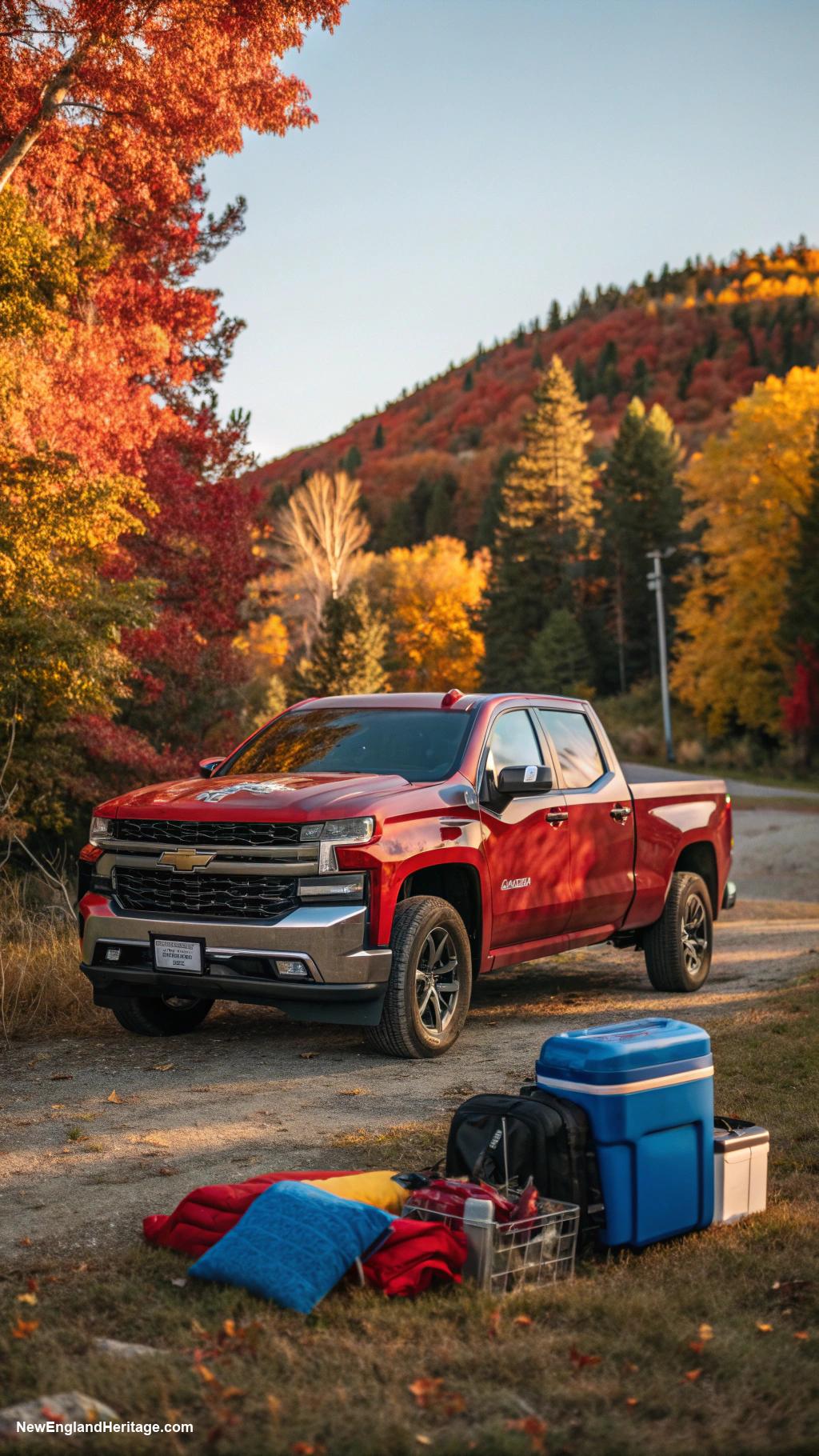 typical cars Chevrolet Silverado for hauling gear