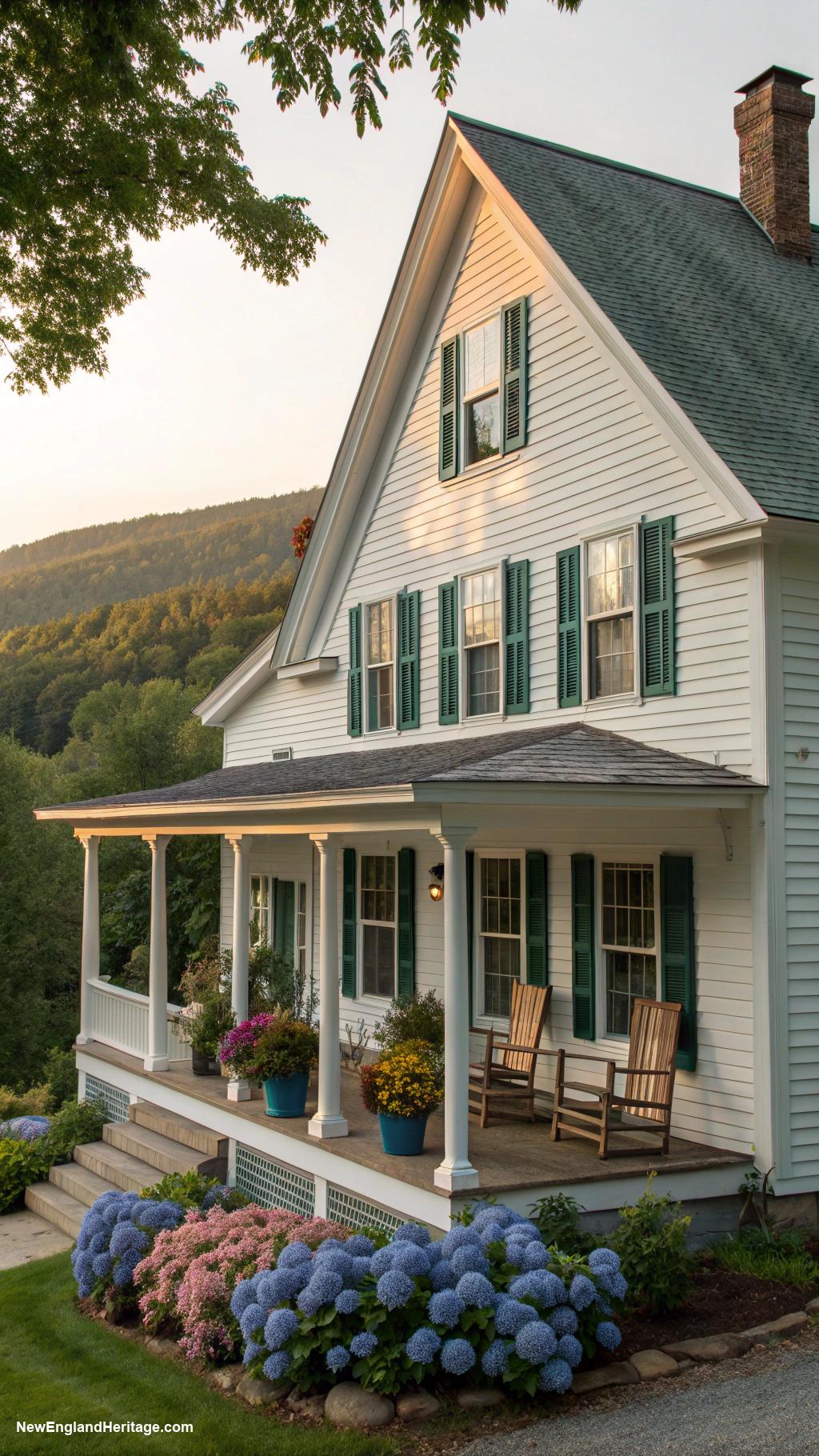 east coast cottage Traditional New England saltbox home