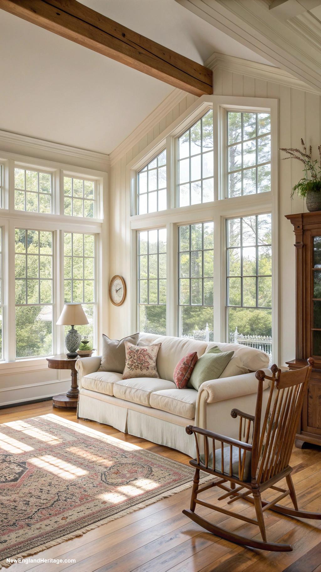 traditional interior design Plenty of natural light through large windows