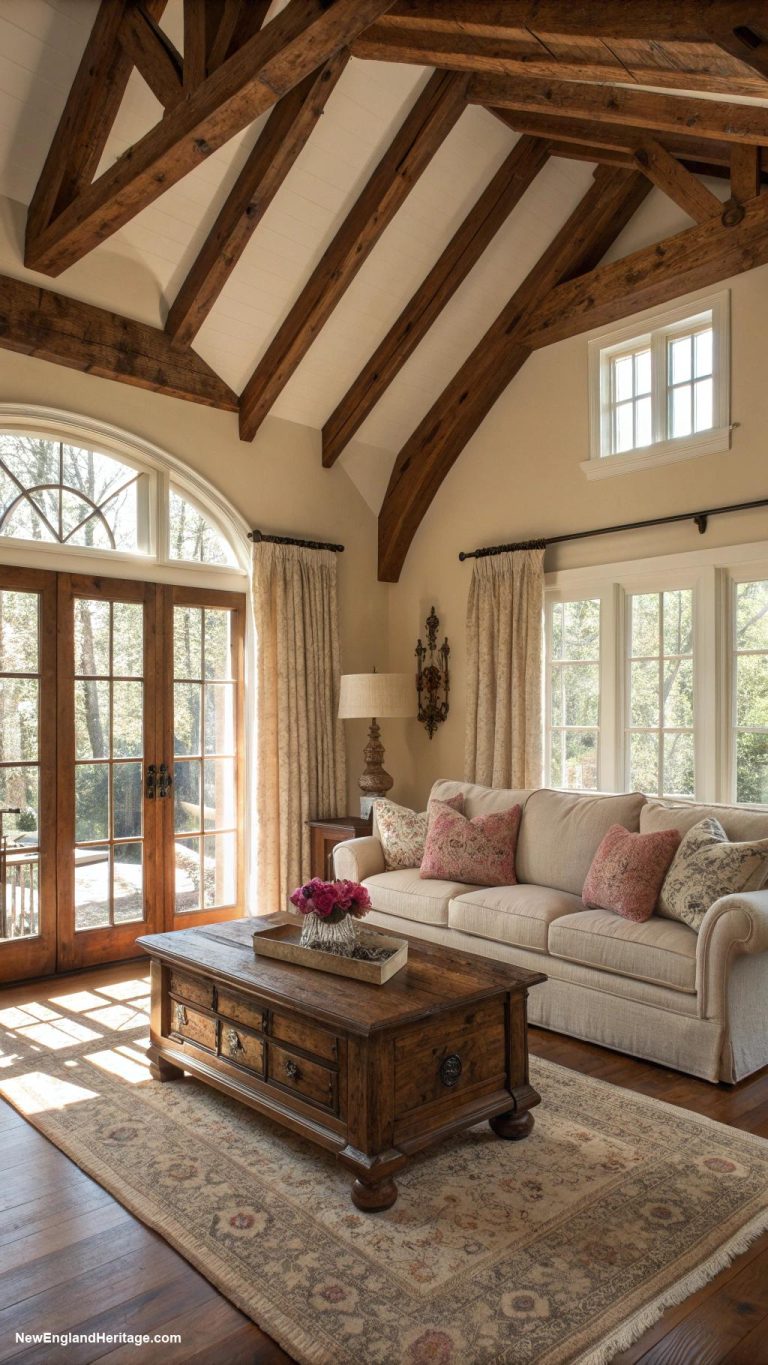 traditional interior design Rustic wood beams in ceiling designs