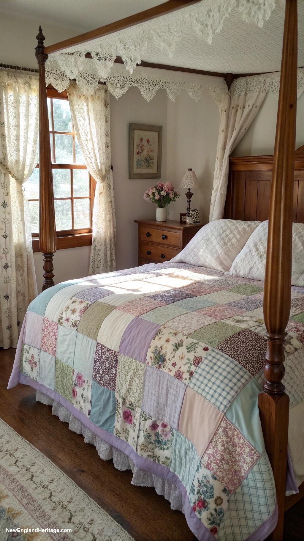 bedding ideas Patchwork quilts with vintage patterns