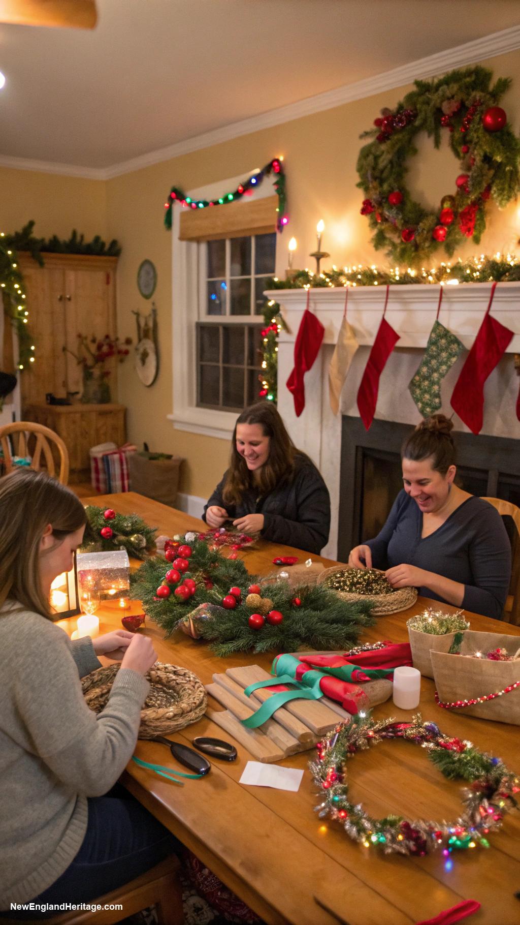 christmas party ideas Holiday craft party with DIY decorations