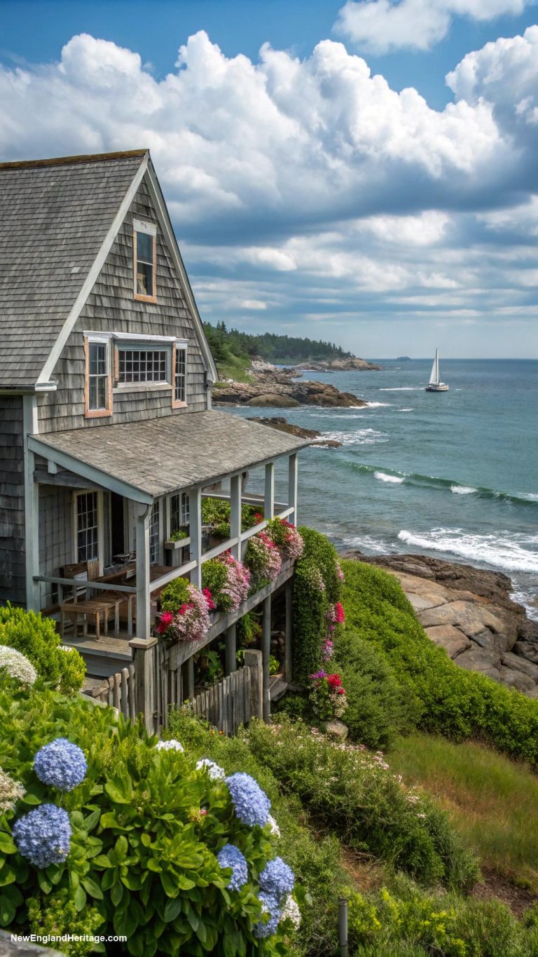 coastal cottage Shingle style cottage with ocean views