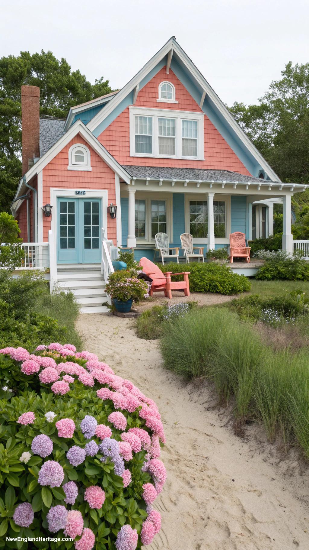 connecticut cottages Modern beach cottage with bright colors