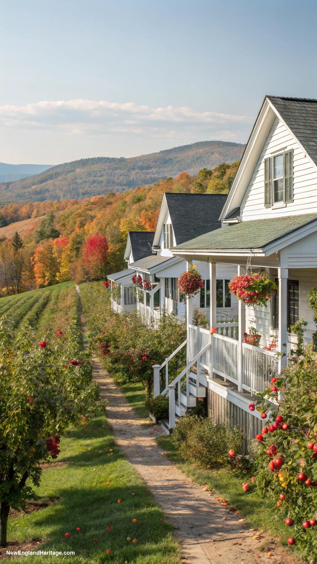 countryside cottages Scenic hillside retreat with apple orchards