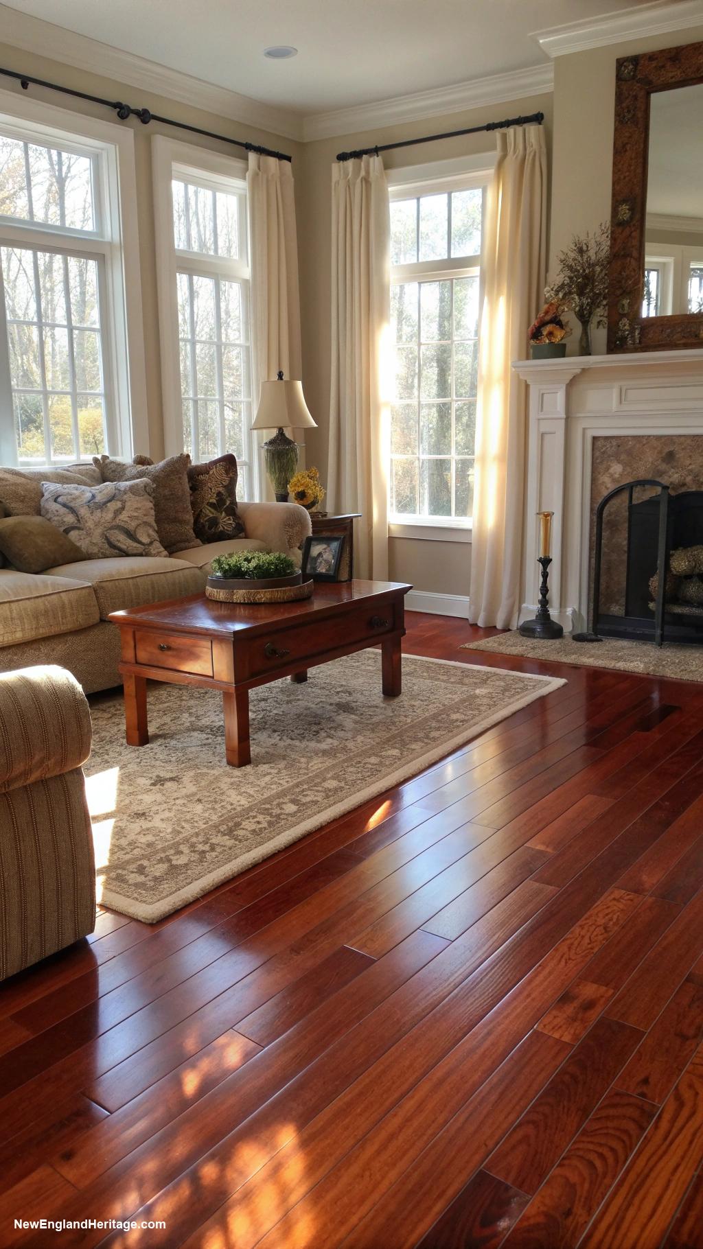 hardwood flooring ideas Cherry wood for warmth and color