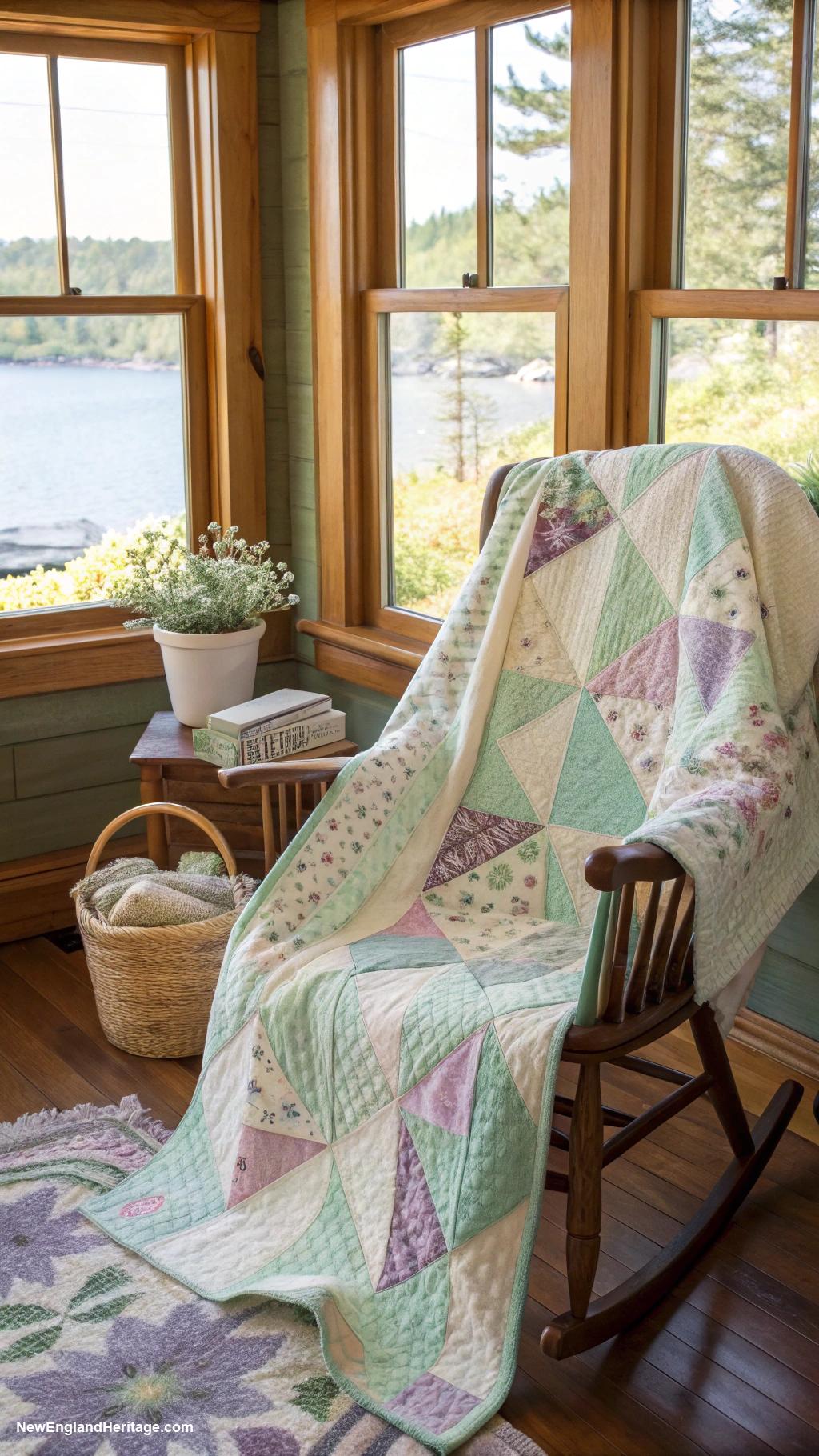 vintage lake house decor Handmade quilts for cozy touches