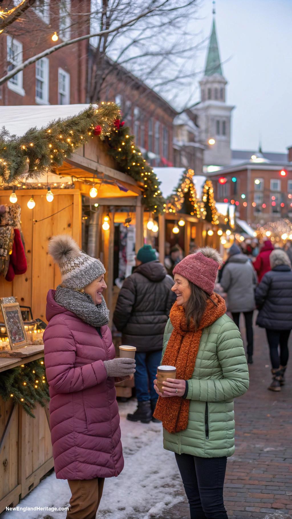 winter activities Attending holiday festivals and markets
