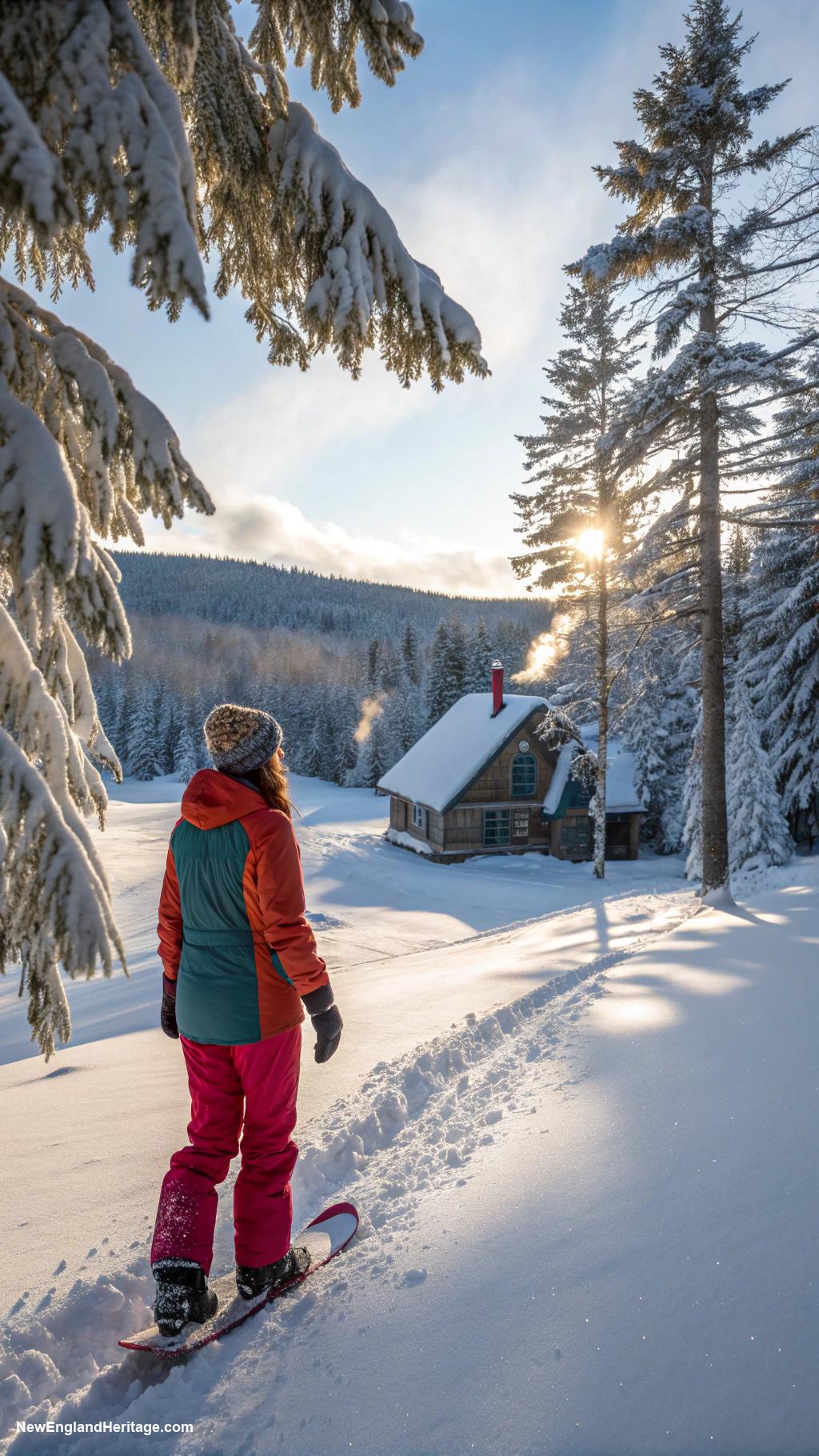 winter activities Snowshoeing through scenic landscapes