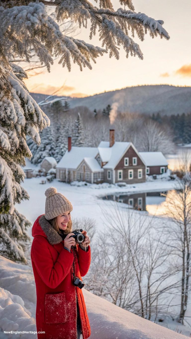winter activities Taking photos of winter scenery