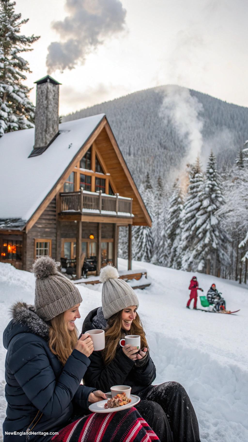 winter activities Visiting cozy ski resorts