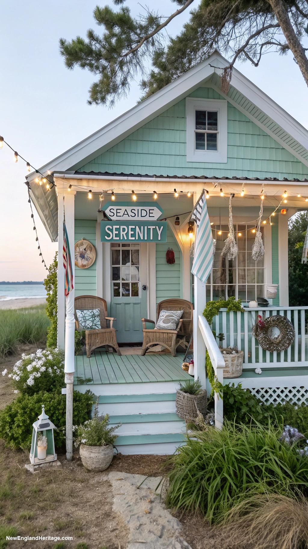 beachside bungalows Vintage style retreat with nautical motifs and charm