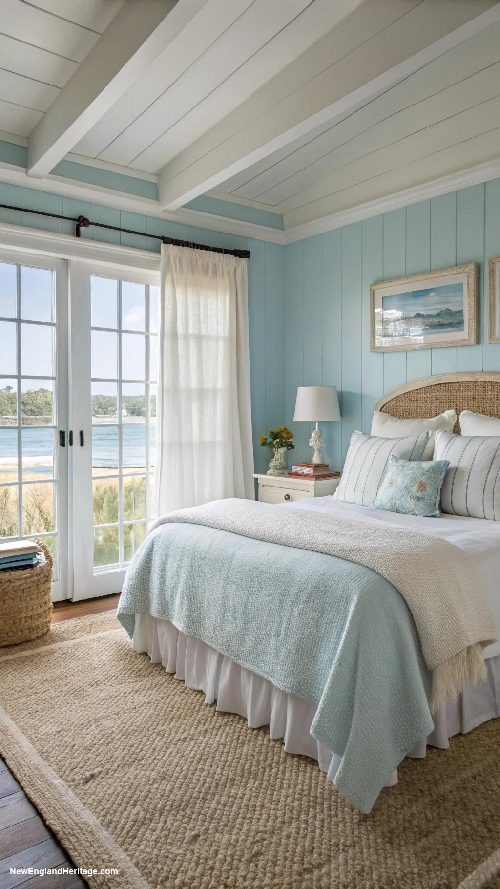 blue bedrooms Ocean inspired blue with sandy accents