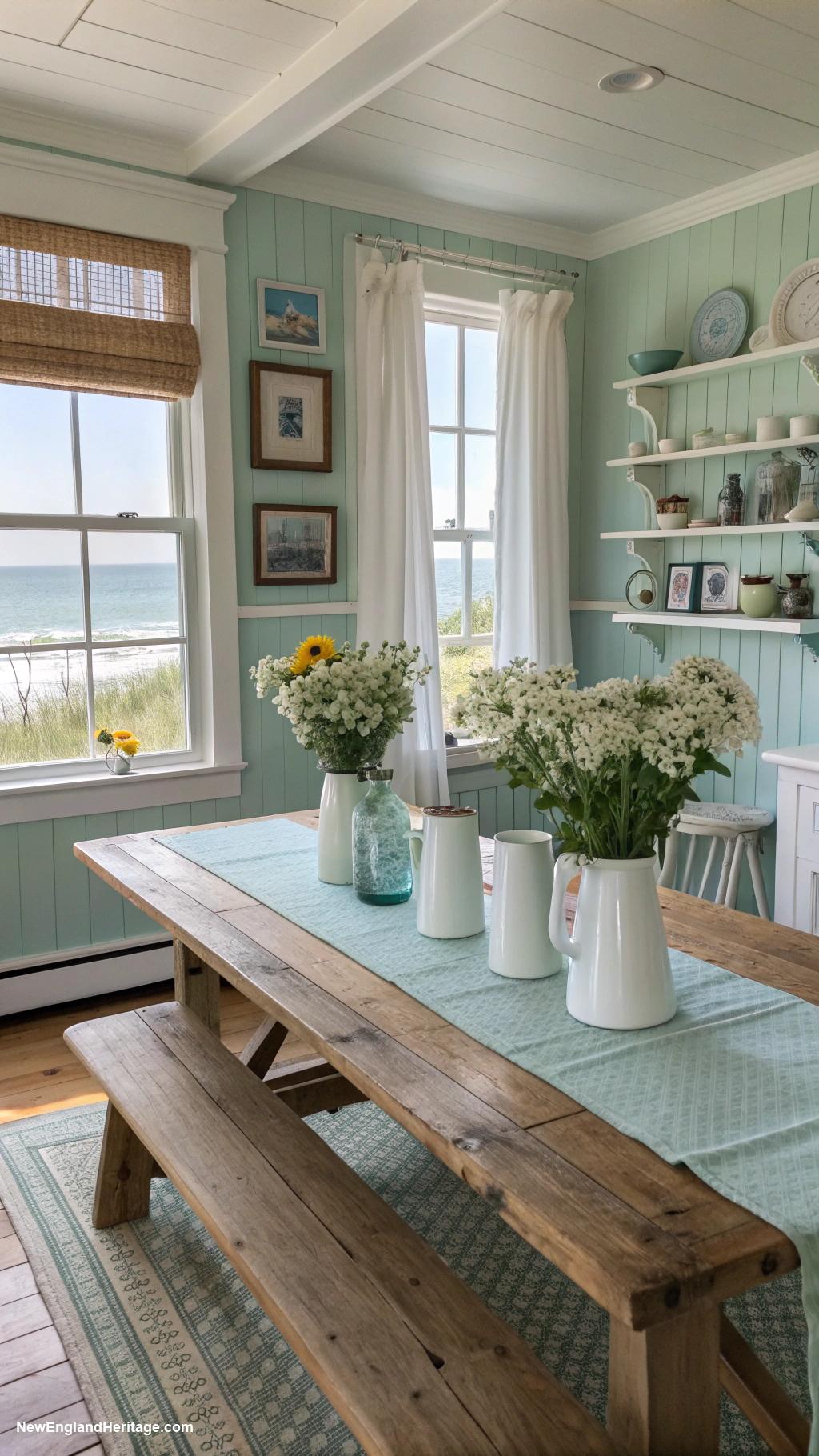 classic coastal kitchens Coastal themed wall art and decor