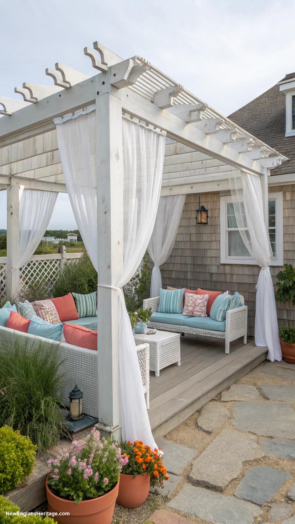 coastal backyard ideas Coastal breeze friendly pergola