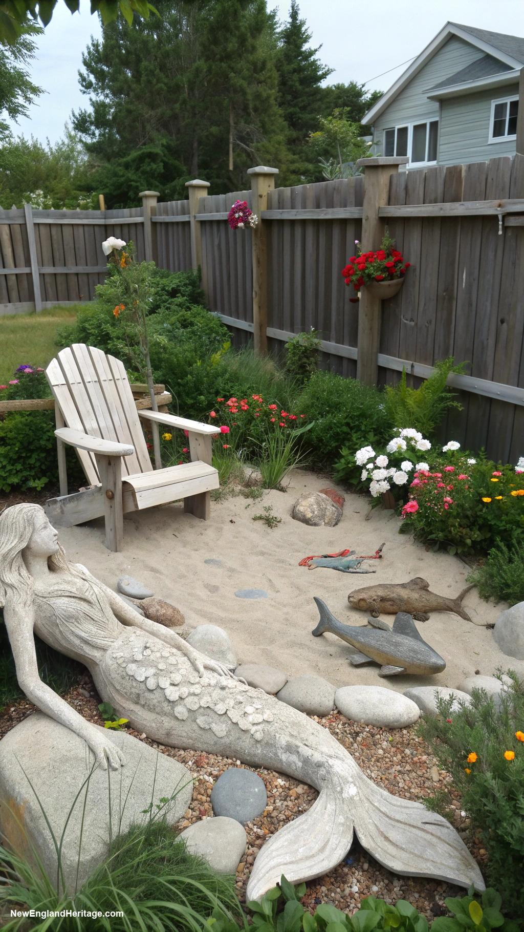 coastal backyard ideas Driftwood sculptures and art