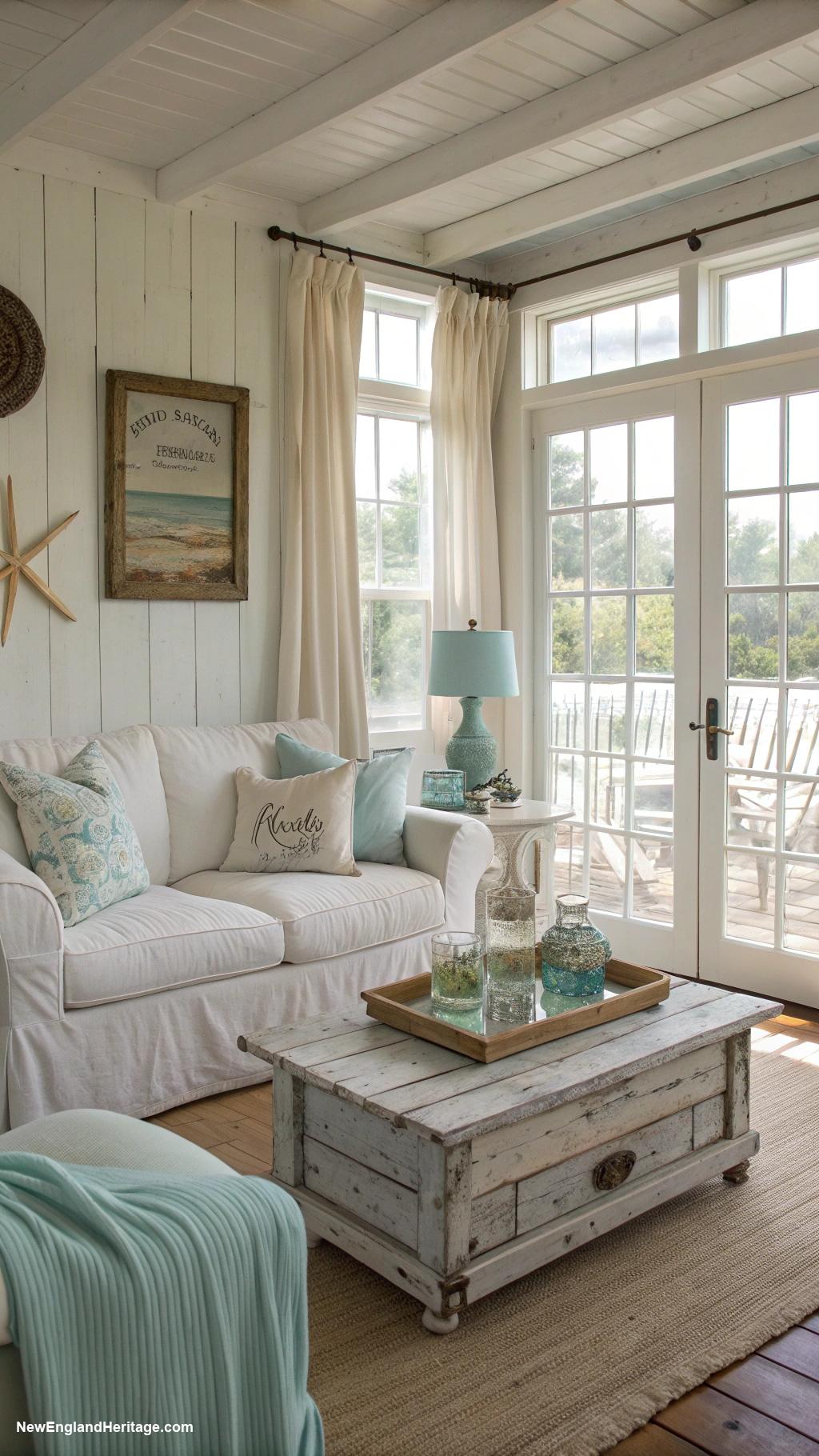 coastal grandma house Light airy whitewashed furniture