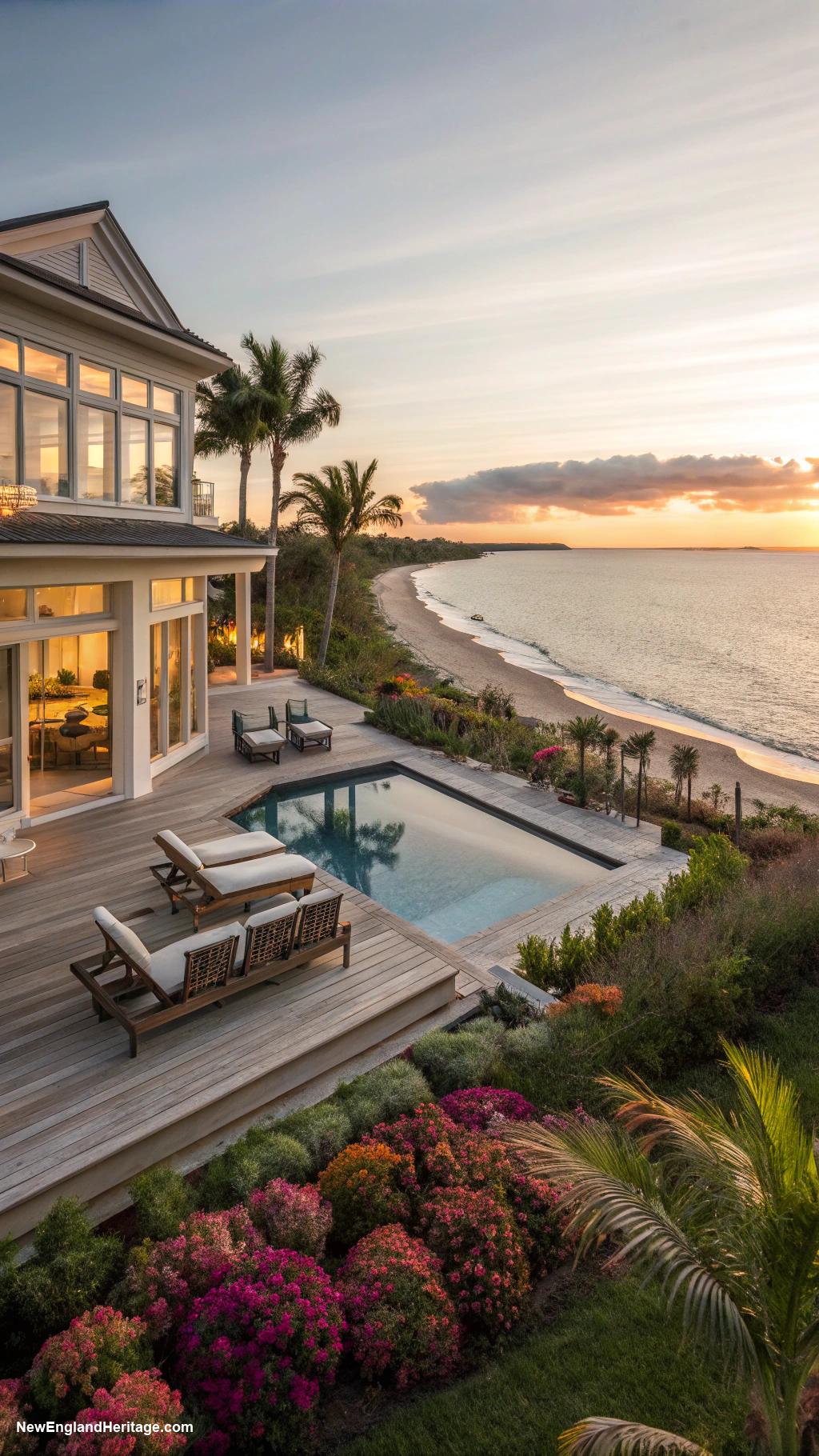 connecticut beach houses Luxury villa with infinity pool