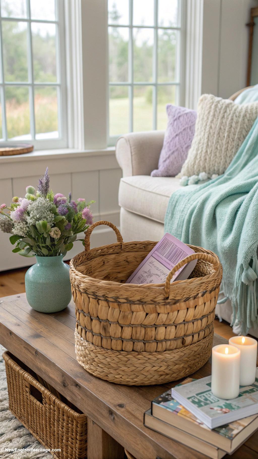 decorating with rattan Rattan storage baskets for organized style