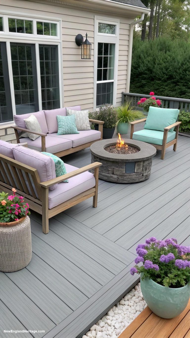 gray patio ideas Choose weather resistant material for durability
