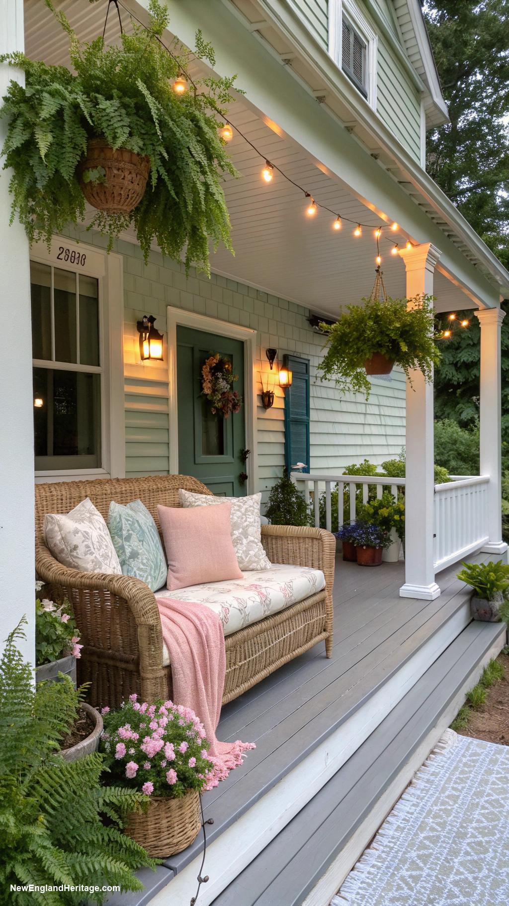 new england home exterior Inviting front porches for outdoor relaxation