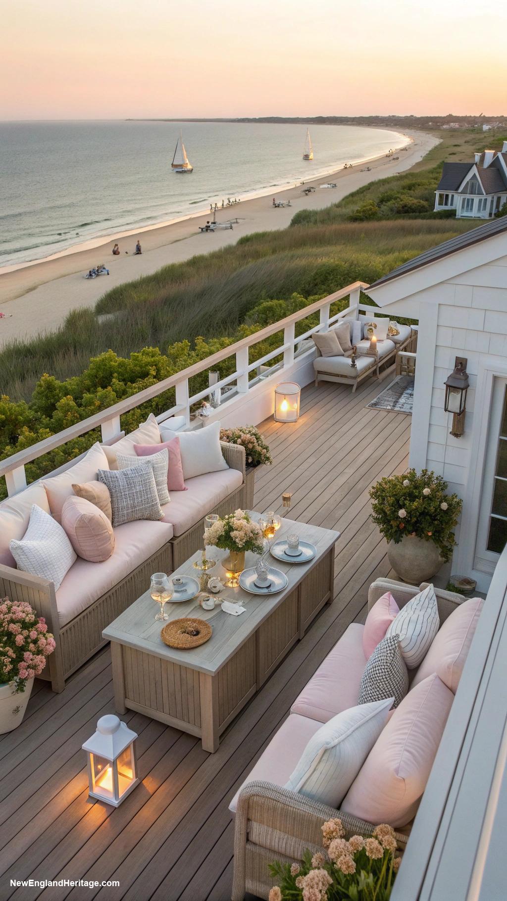 nantucket beach house Rooftop deck for panoramic views
